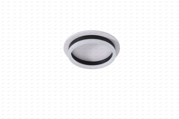 Plafoniera LED circular design negru, 3 tipuri de lumina, 50W [2]
