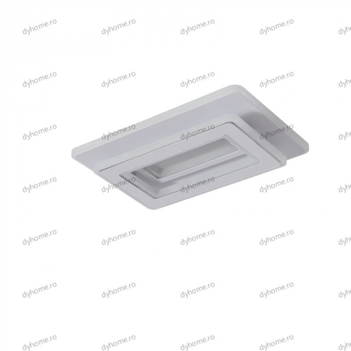 Plafoniera LED dreptunghi design alb, 3 tipuri de lumina, 102W [2]