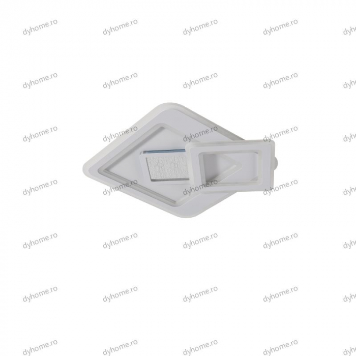 Plafoniera LED partrat design alb, 3 tipuri de lumina, 134W [2]