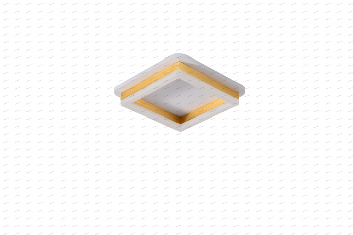 Plafoniera LED partrat design auriu, 3 tipuri de lumina, 64W [2]