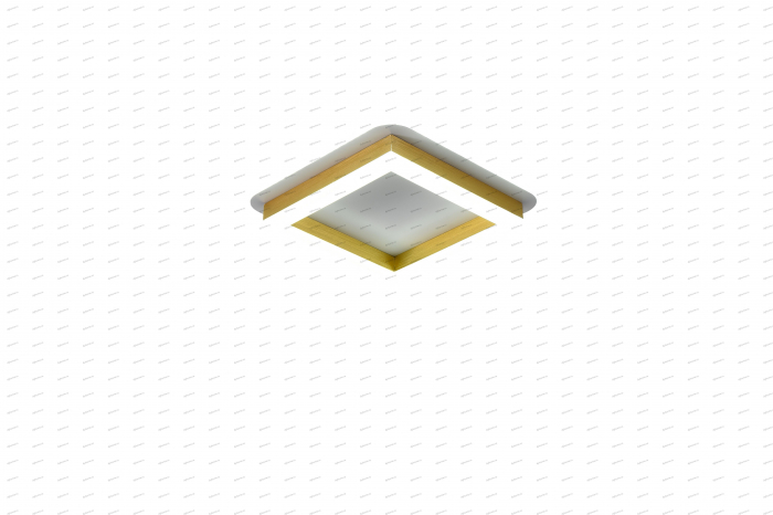 Plafoniera LED partrat design auriu, 3 tipuri de lumina, 64W [5]