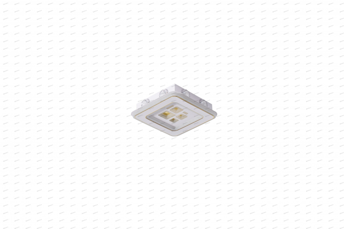 Plafoniera LED patrat design alb, 3 tipuri de lumina, 76W [2]