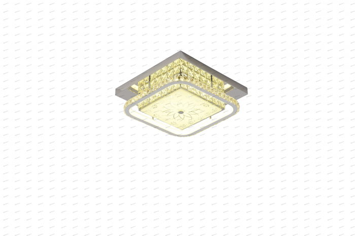 Plafoniera LED patrat design argint, 3 tipuri de lumina, 60W [3]