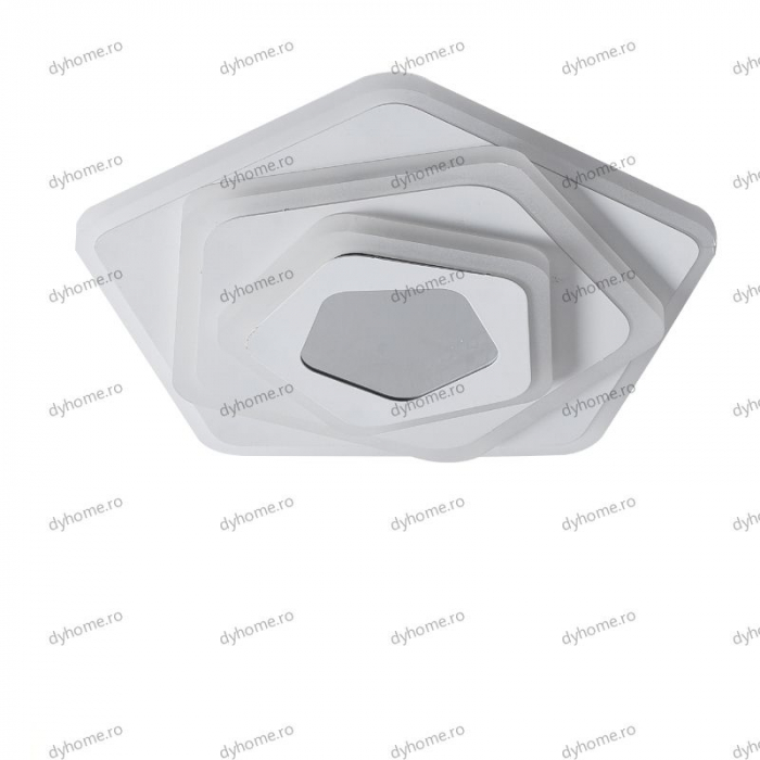 Plafoniera LED pentagon 3D design, 3 tipuri de lumina, 80W [4]