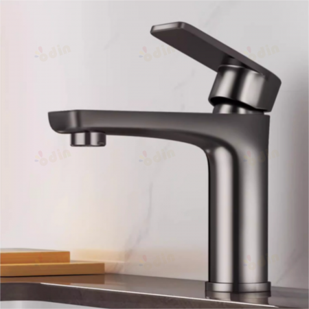 Baterie lavoar pipa fixa, Monocomanda, Gri [2]