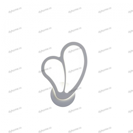 Aplica de perete butterfly design alb, 3 tipuri de lumina, 24 W [3]