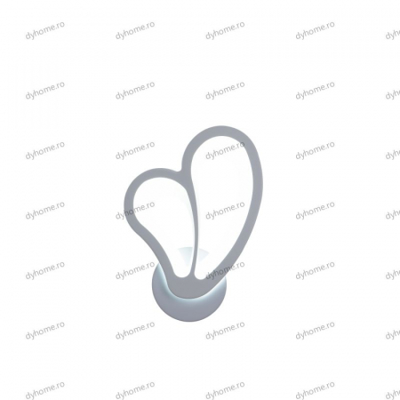 Aplica de perete butterfly design alb, 3 tipuri de lumina, 24 W [4]