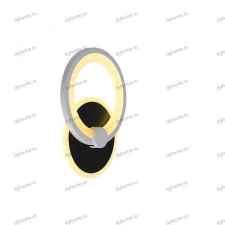 Aplica de perete circular design, 3 tipuri de lumina, 24W [2]