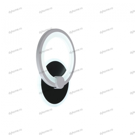 Aplica de perete circular design, 3 tipuri de lumina, 24W [4]
