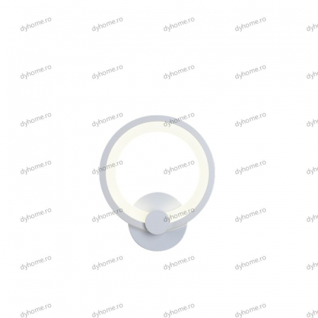 Aplica de perete circular design alb, 3 tipuri de lumina, 24 W [3]