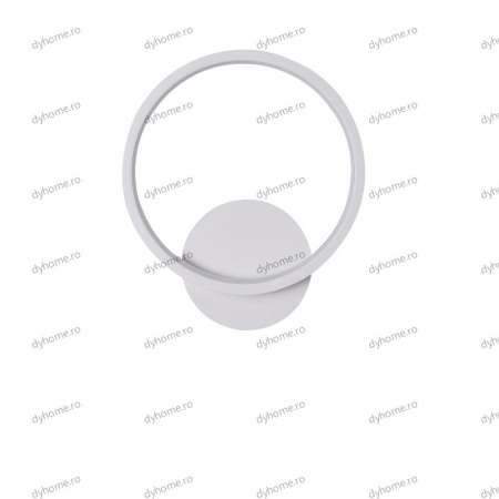 Aplica de perete circular design alb, 3 tipuri de lumina, 28W [1]