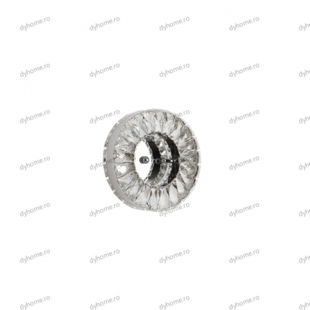 Aplica de perete cristal circular design, 3 tipuri de lumina, 16W [2]