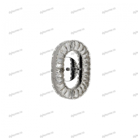 Aplica de perete cristal oval design, 3 tipuri de lumina, 20W [2]