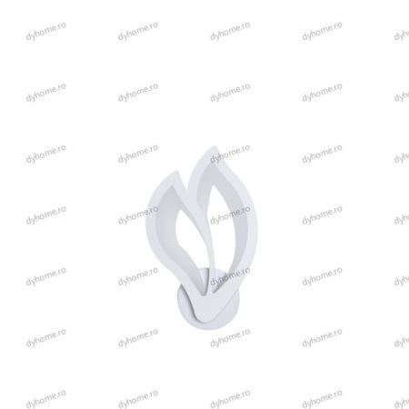 Aplica de perete flama design alb, 3 tipuri de lumina, 24 W [1]