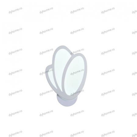 Aplica de perete floare design alb, 3 tipuri de lumina, 26 W [4]