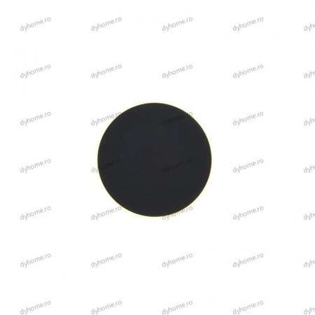 Aplica de perete LED circular design negru touch, 3 tipuri de lumina, 22W [3]