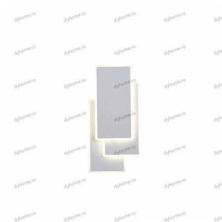 Aplica de perete LED dreptunghi design alb, 3 tipuri de lumina, 54W [3]