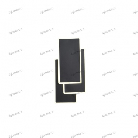 Aplica de perete LED dreptunghi design negru, 3 tipuri de lumina, 54W [4]