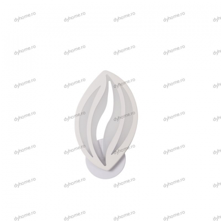 Aplica de perete LED frunze design alb, tipuri de lumina, 24W [1]