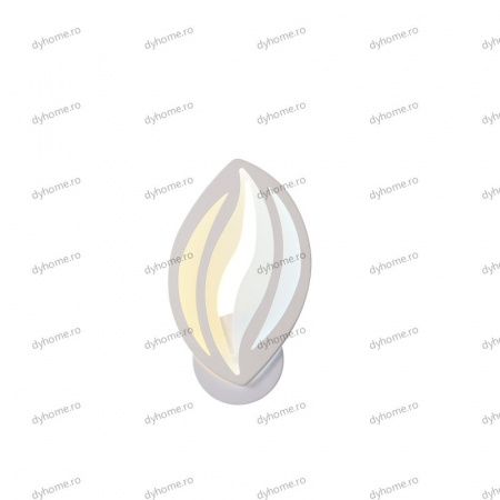 Aplica de perete LED frunze design alb, tipuri de lumina, 24W [2]