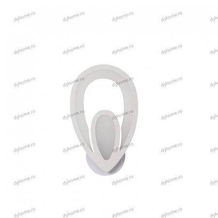 Aplice - Aplica de perete LED  măsline design alb, tipuri de lumina, 34W