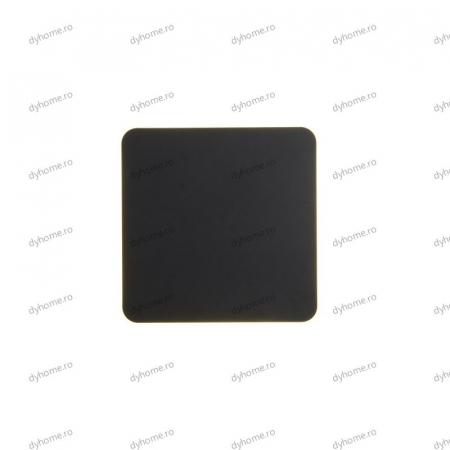 Aplica de perete LED partrat design negru touch, 3 tipuri de lumina, 42W [3]