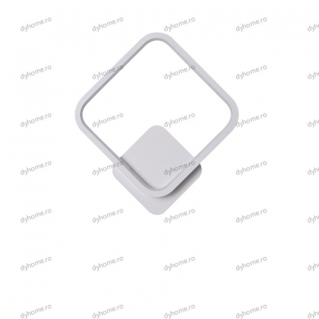 Aplica de perete patrat design alb, 3 tipuri de lumina, 28W [3]