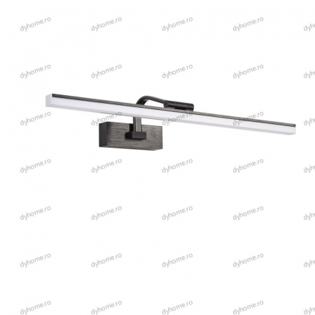 Aplica LED negru pentru baie 58 cm, 3 tipuri de lumina, 36W [1]