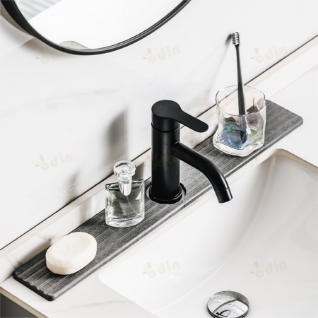 Baterii Lavoar - Baterie lavoar pipa fixa, Monocomanda,Negru