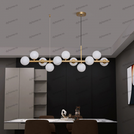 Candelabru sfera design auriu, 11*G9, 110W [1]