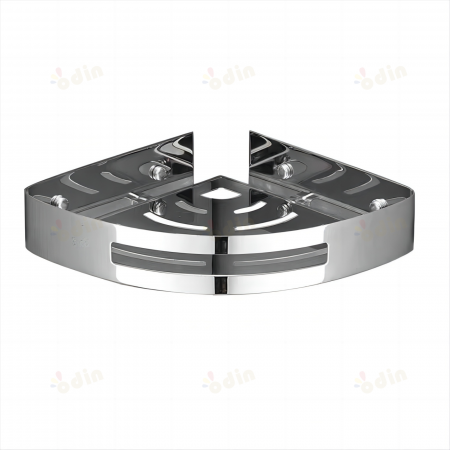 Etajera baie de colt din inox SUS304 cromata [3]
