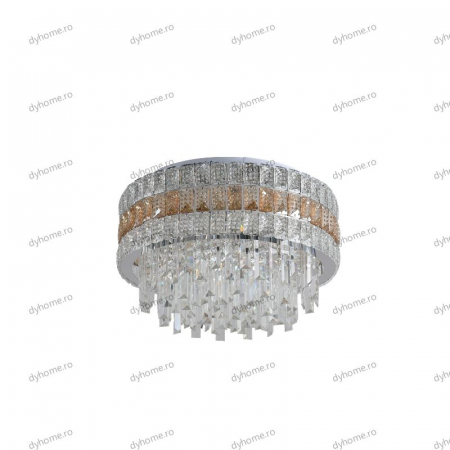 Lustra cristal circular design, Diametru 500 mm, telecomanda, E14x11 [2]