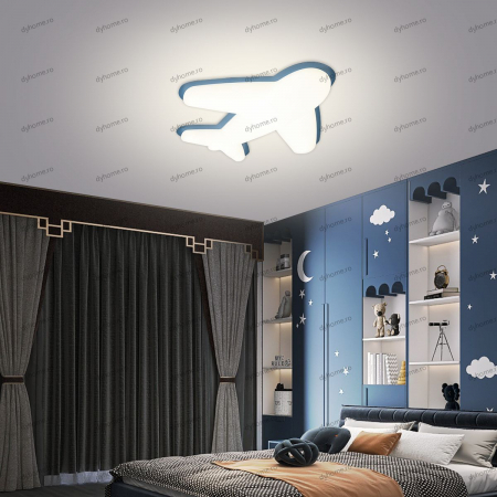 Corpuri De Iluminat - Lustra LED airplane, telecomanda, dimabila, 120W