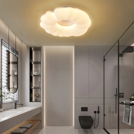 Lustra LED circular design Alb 1743, dimabila, Diametru 300 mm, 48 W [2]