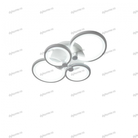 Lustra LED circular design alb cu telecomanda, dimabila, 112W [4]