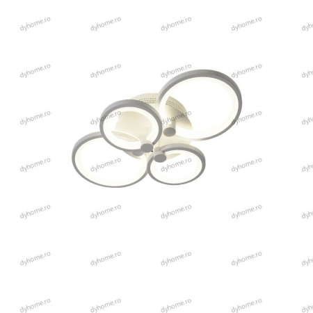 Lustra LED circular design alb cu telecomanda, dimabila, 112W [3]