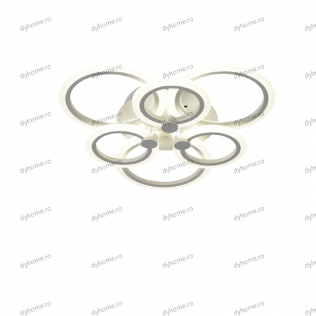 Lustra LED circular design alb cu telecomanda, dimabila, 120W [3]