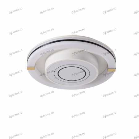Lustra LED circular design alb cu telecomanda, dimabila, 124W [1]