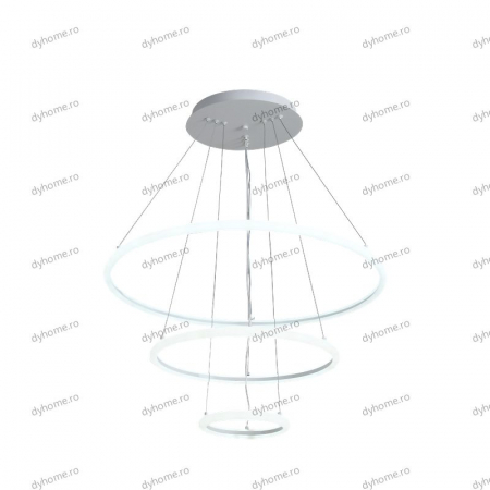Lustra LED circular design alb cu telecomanda, dimabila, 138W [4]