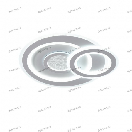 Lustra LED circular design alb cu telecomanda, dimabila, 146W [4]