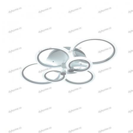 Lustra LED circular design alb cu telecomanda, dimabila, 148W [3]