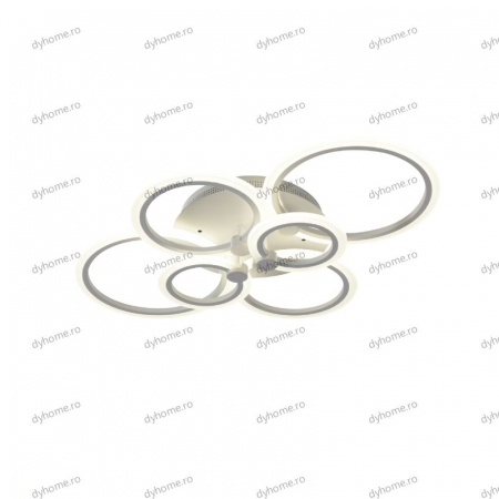 Lustra LED circular design alb cu telecomanda, dimabila, 148W [4]
