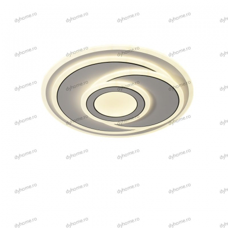 Lustra LED circular design alb cu telecomanda, dimabila, 174W [3]