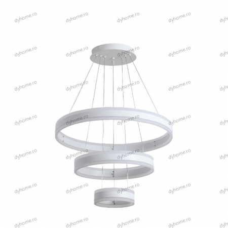 Lustra LED circular design alb cu telecomanda, dimabila, 328W [1]