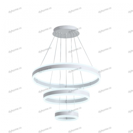 Lustra LED circular design alb cu telecomanda, dimabila, 328W [4]