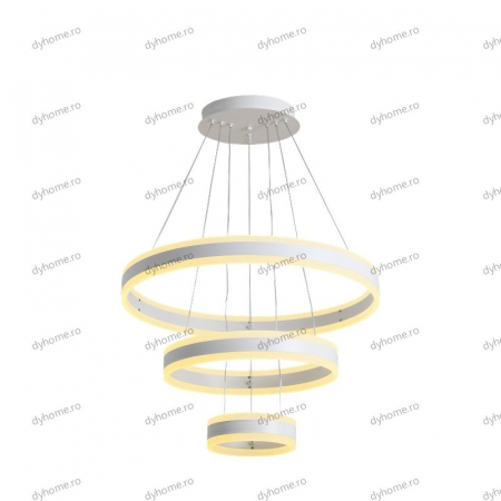 Lustra LED circular design alb cu telecomanda, dimabila, 328W [2]
