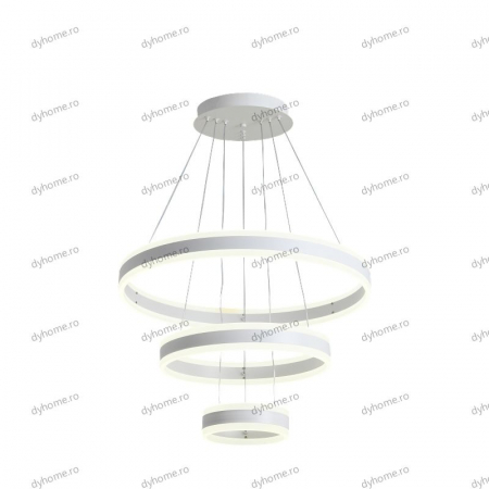 Lustra LED circular design alb cu telecomanda, dimabila, 328W [3]