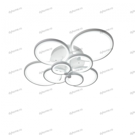 Lustra LED circular design alb cu telecomanda, dimabila, 212W [4]