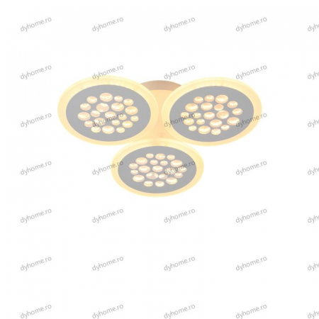 Lustra LED circular design alb cu telecomanda, dimabila, 54W [2]