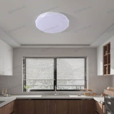 Lustra LED circular design Alb, Diametru 400 mm, 72W [3]